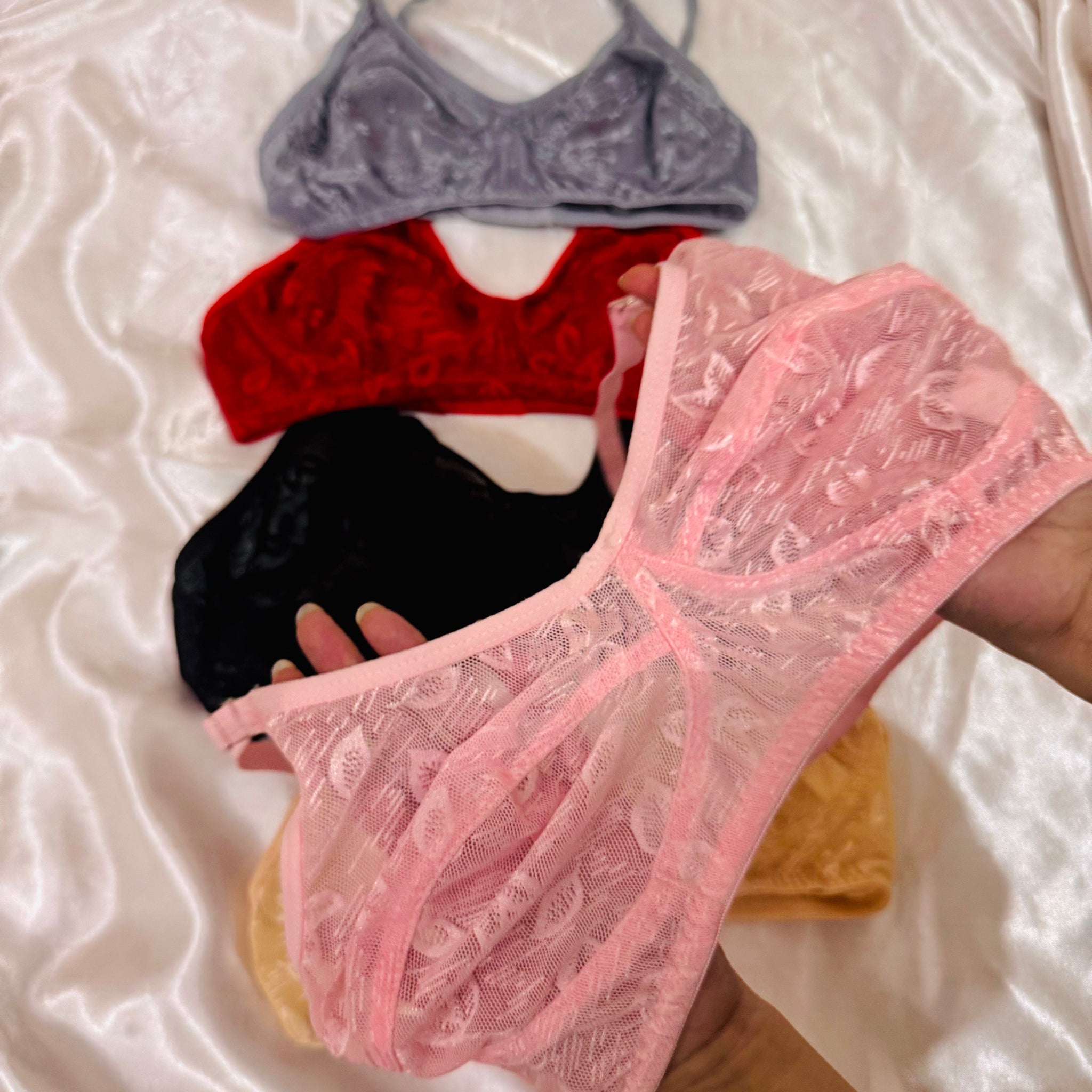 Summer Cotton Net Bra