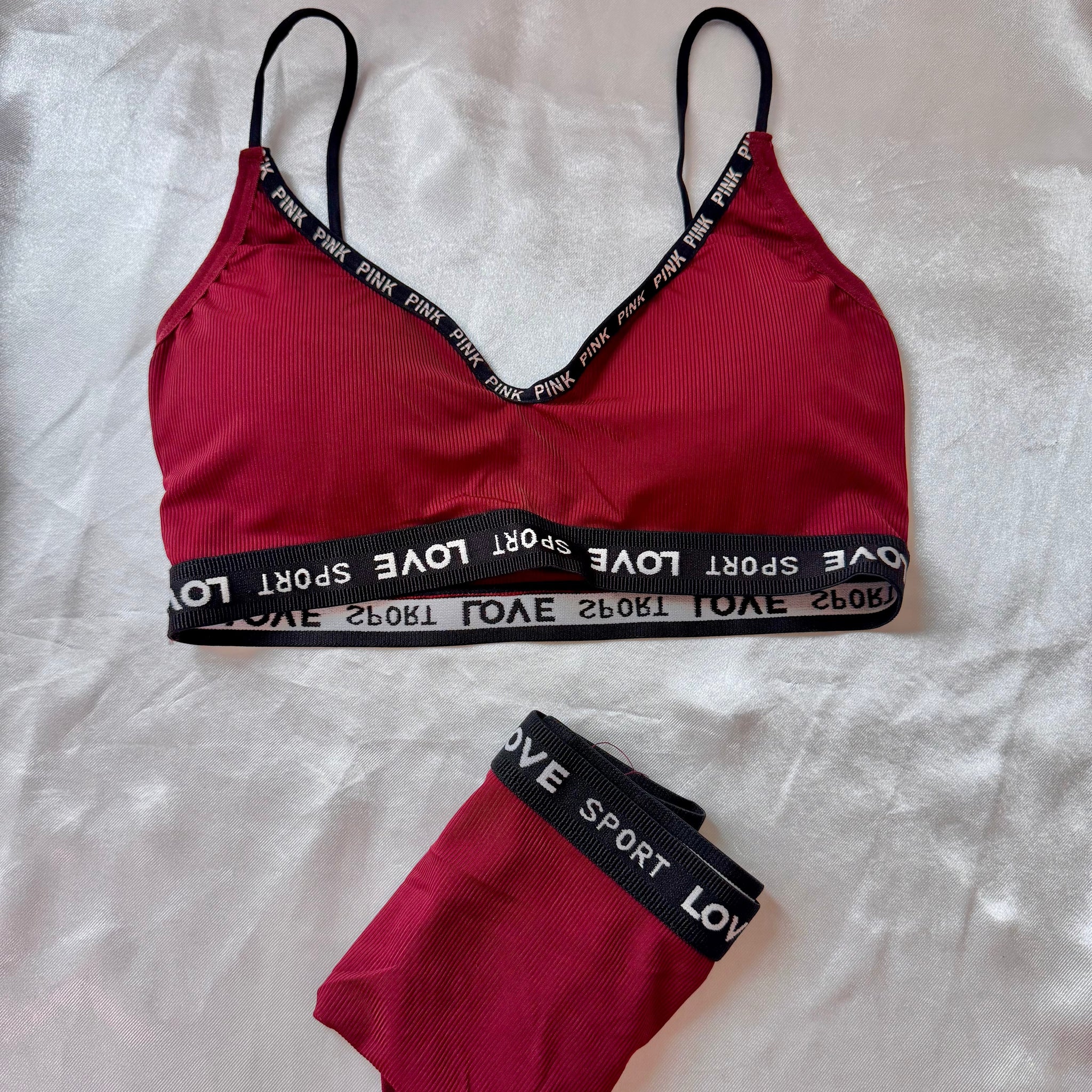 Summer Ice Silk Lace Foam Bra Set – Bra & Panty